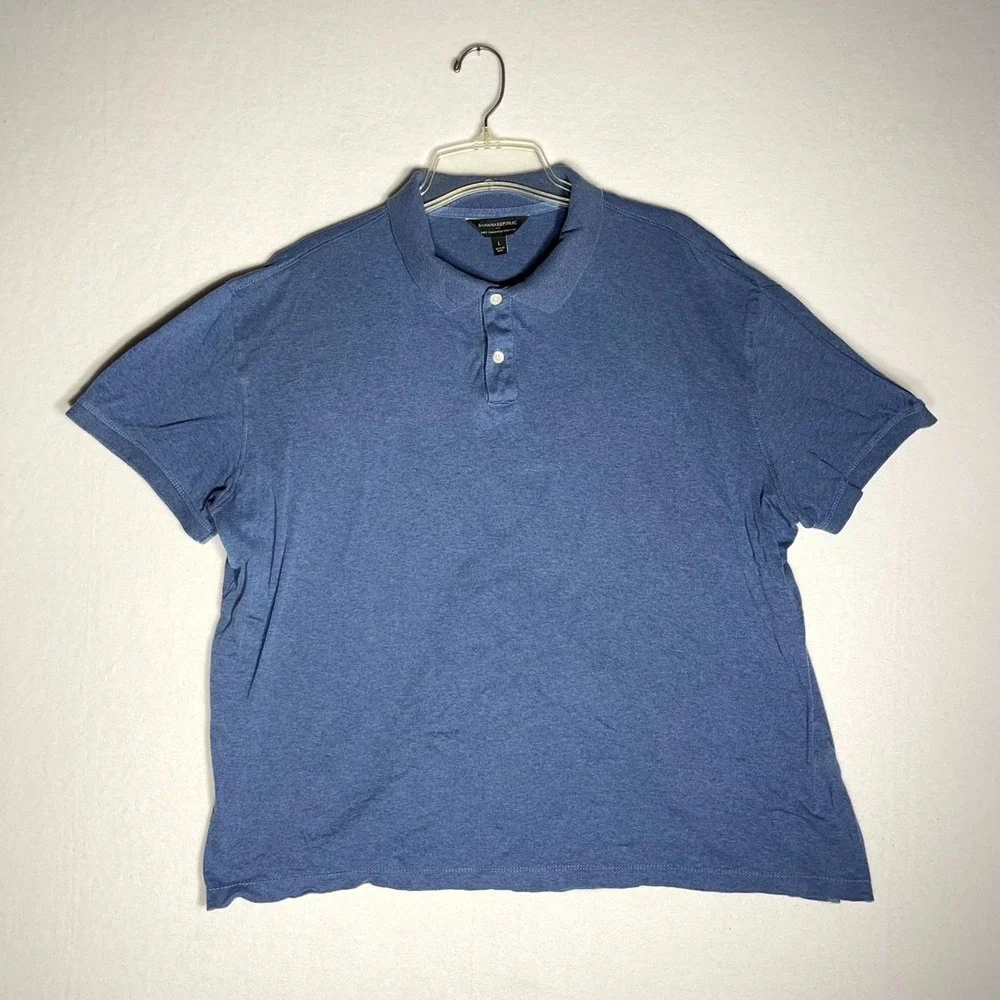 Banana Republic Blue Polo Men Size L